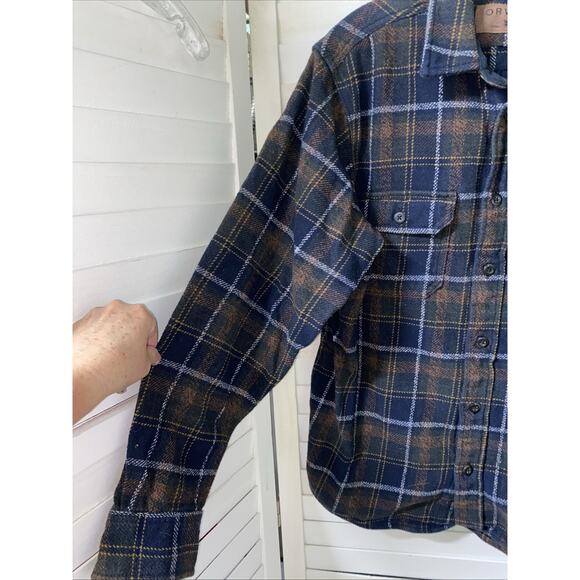 Orvis Classic Collection Plaid Flannel Shirt Jacket Shacket Pockets Men’s Small2 - Picture 2 of 9